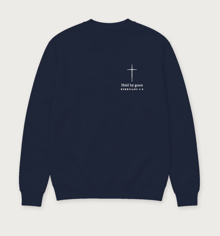 Gedragen door genade in Navy, product