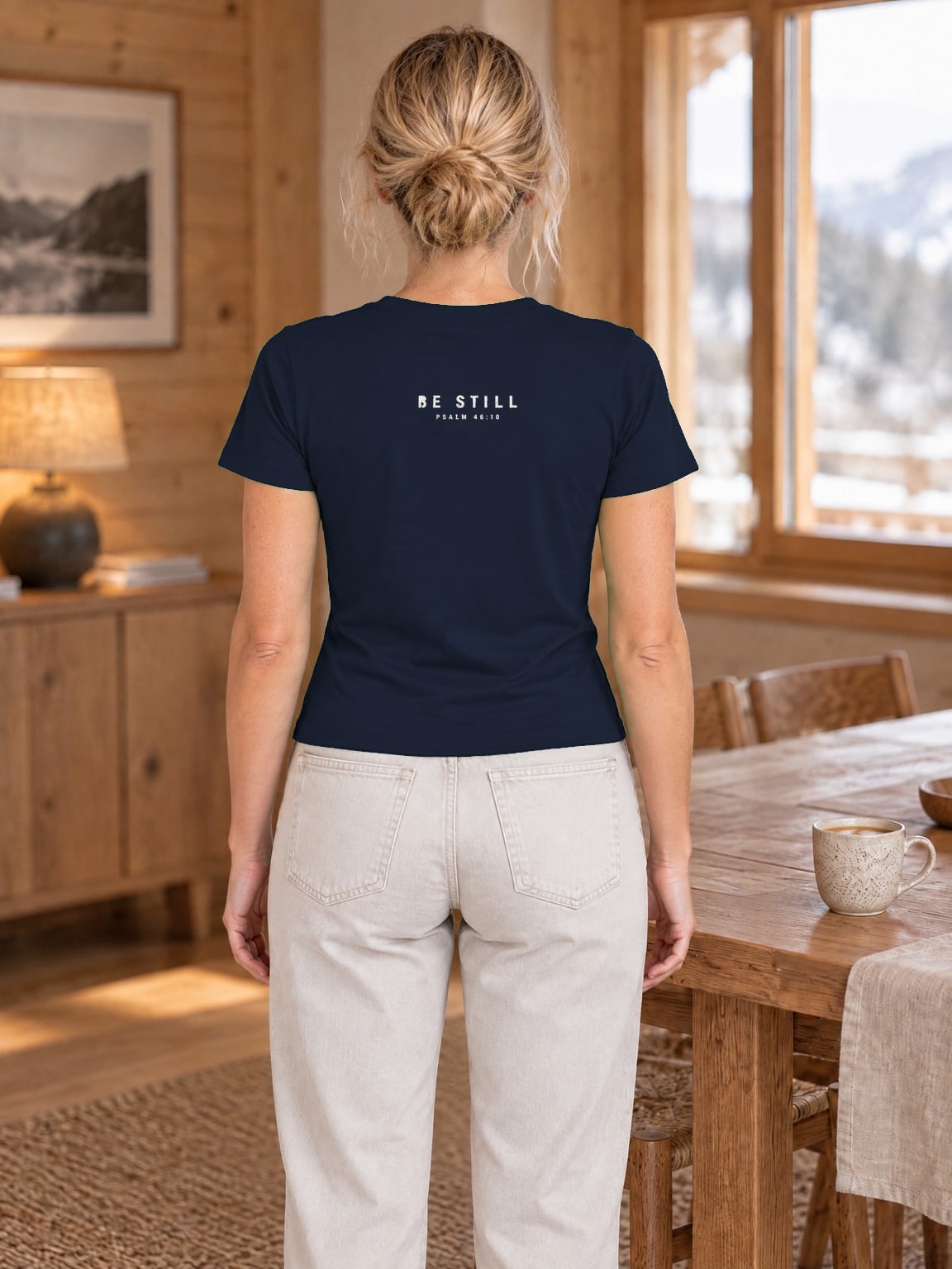 Wees stil in Navy, sfeer