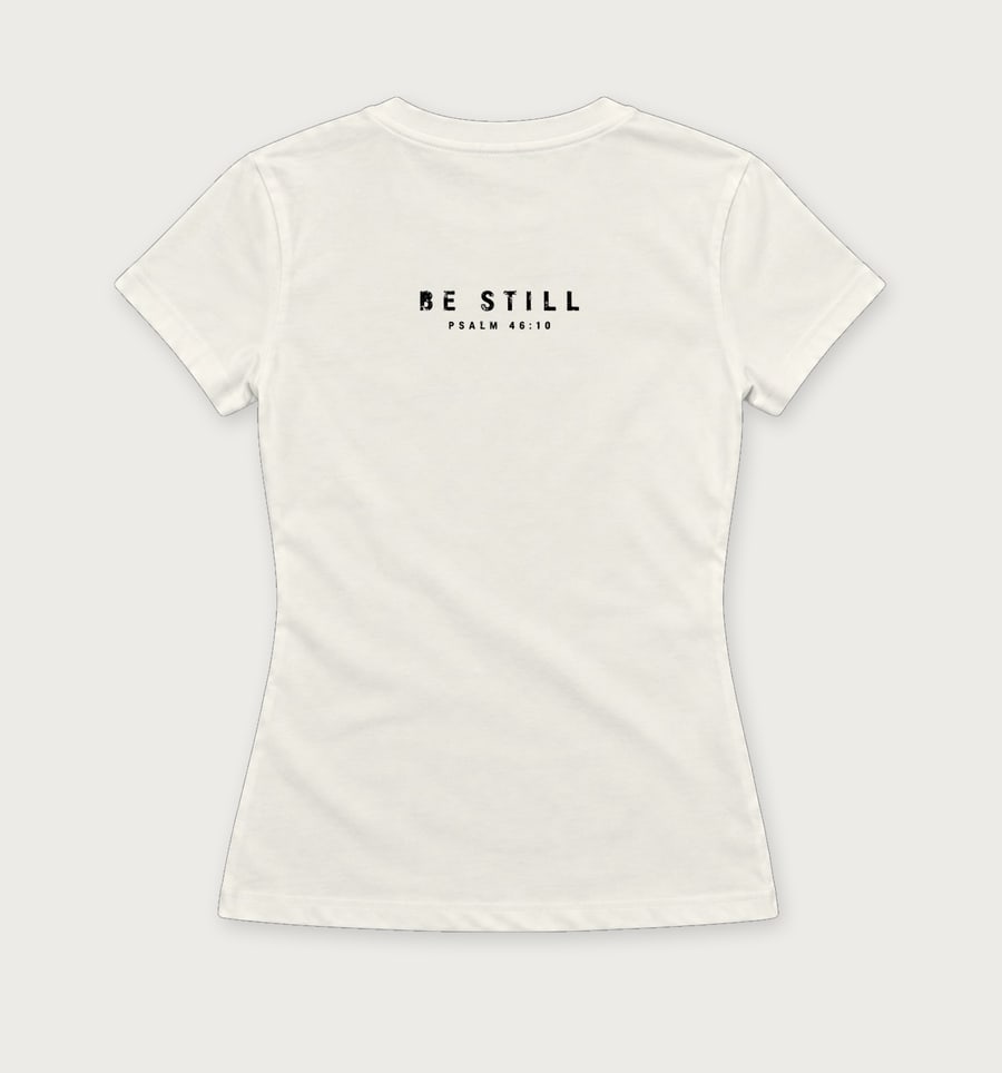 Wees stil in Off White, back