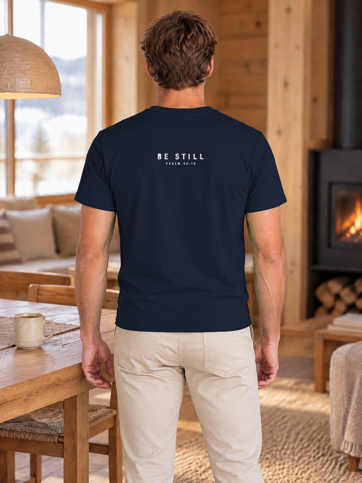 Wees stil in Navy, sfeer
