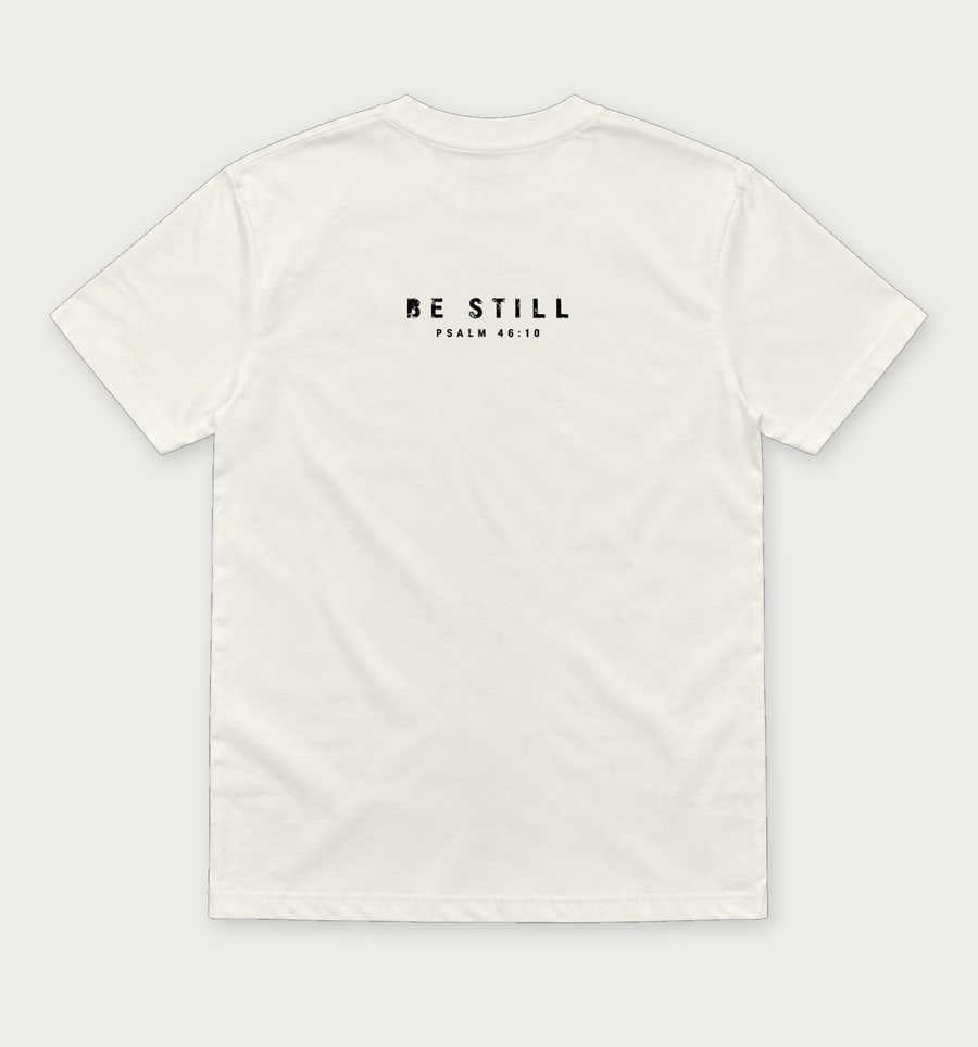 Wees stil in Off White, back