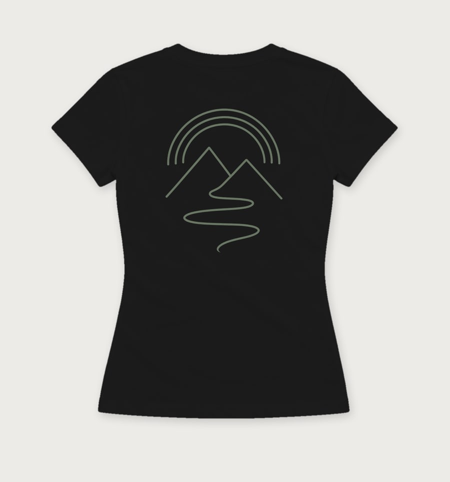 Weg omhoog in Black, back